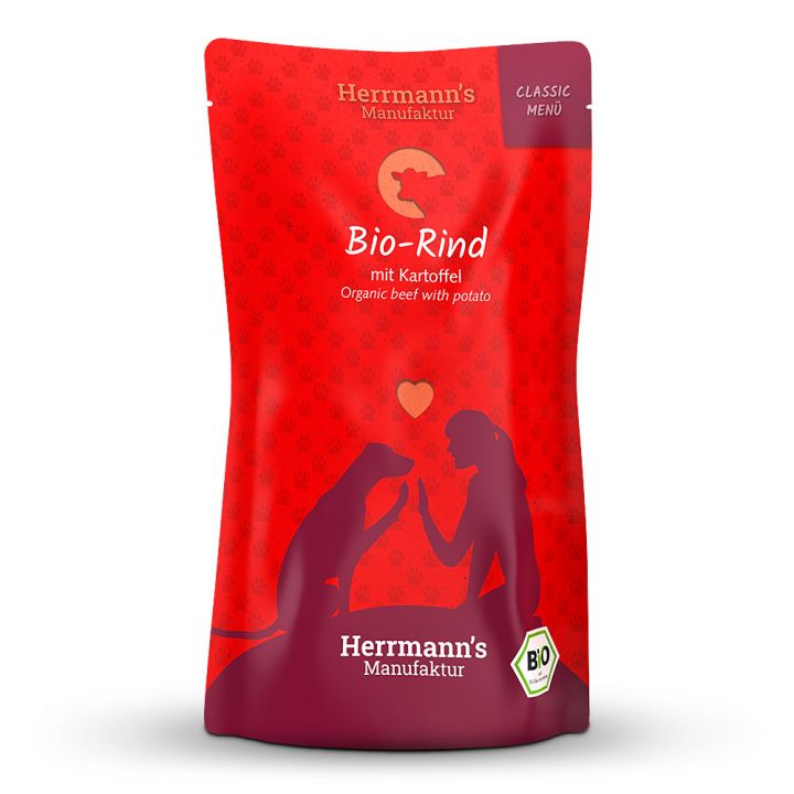 petspremium Herrmann's Bio-Rind mit Kartoffeln Classic Nassfutter 24 x 130 g