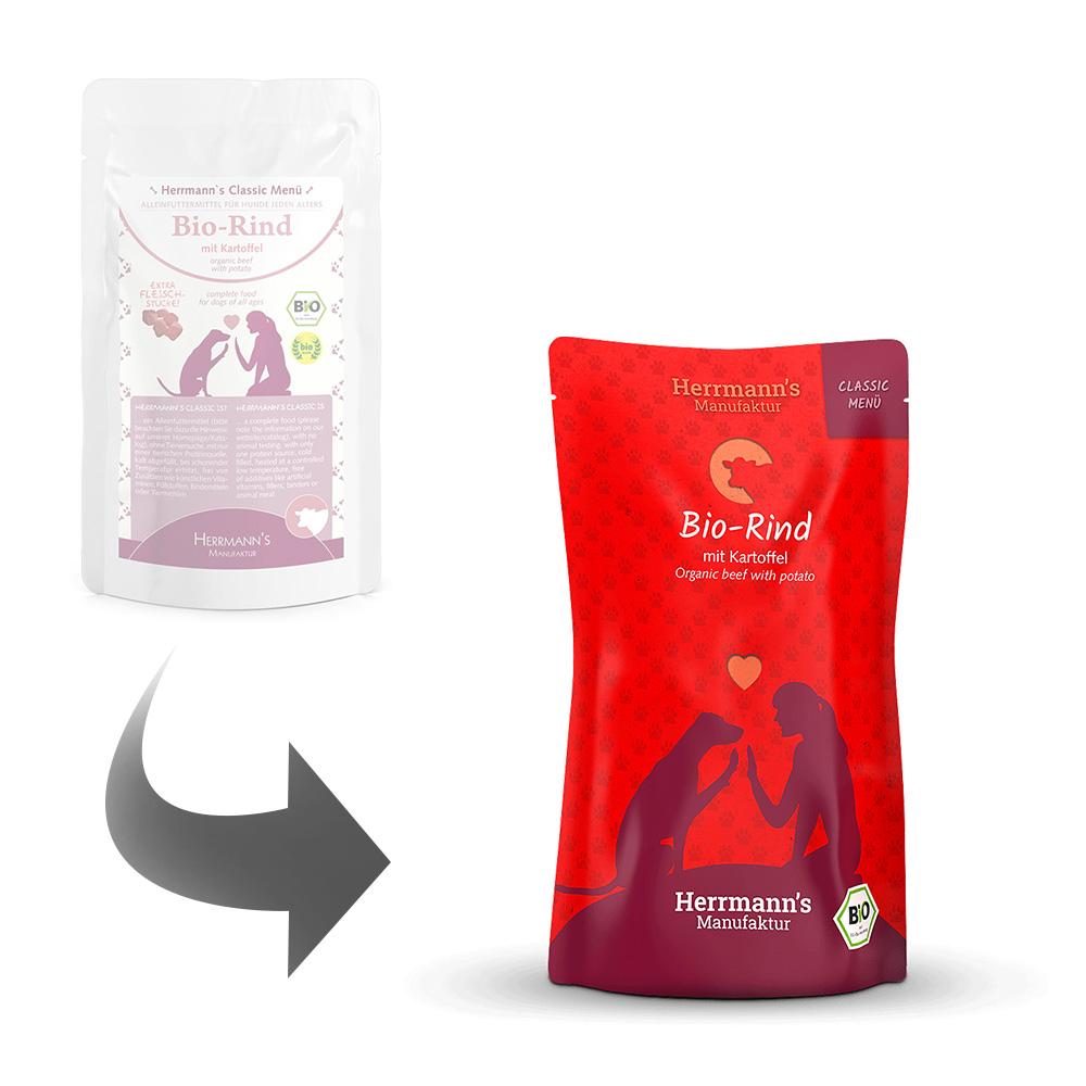 petspremium Herrmann's Bio-Rind mit Kartoffeln Classic Nassfutter 24 x 130 g Online Outlet