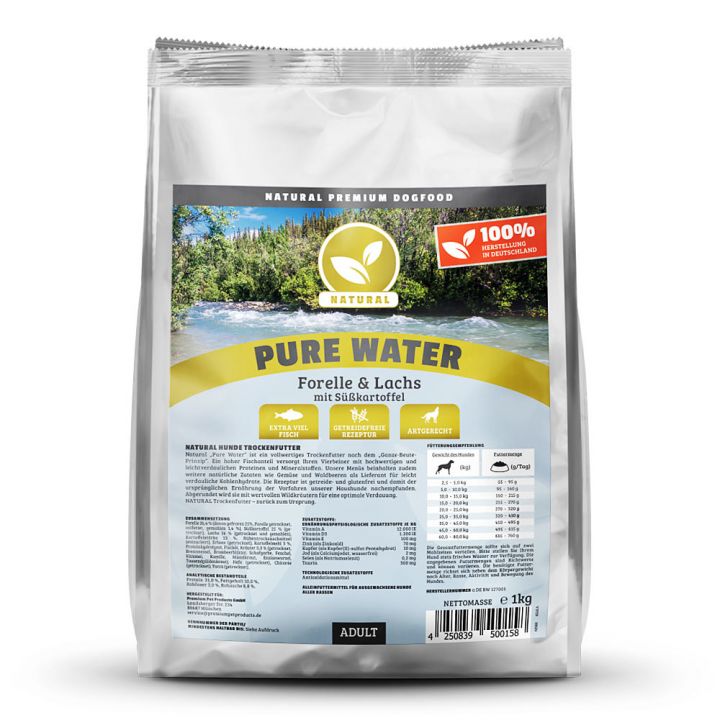 petspremium Natural Pure Water Trockenfutter 6 x 1 kg