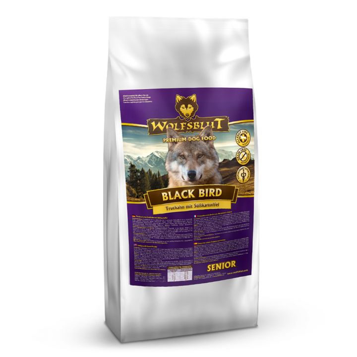 petspremium Wolfsblut Black Bird - Truthahn und Süßkartoffel Senior Trockenfutter 2 kg