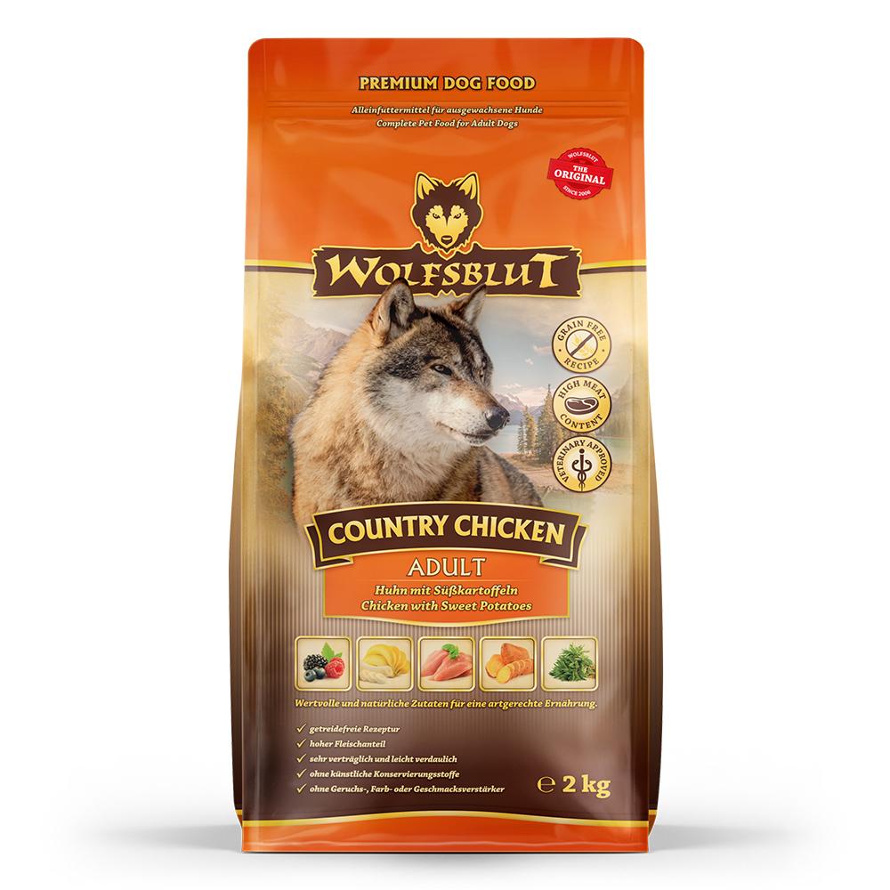 petspremium Wolfsblut Country Chicken - Huhn und Süßkartoffeln Adult Trockenfutter 2 kg Fabrikladen