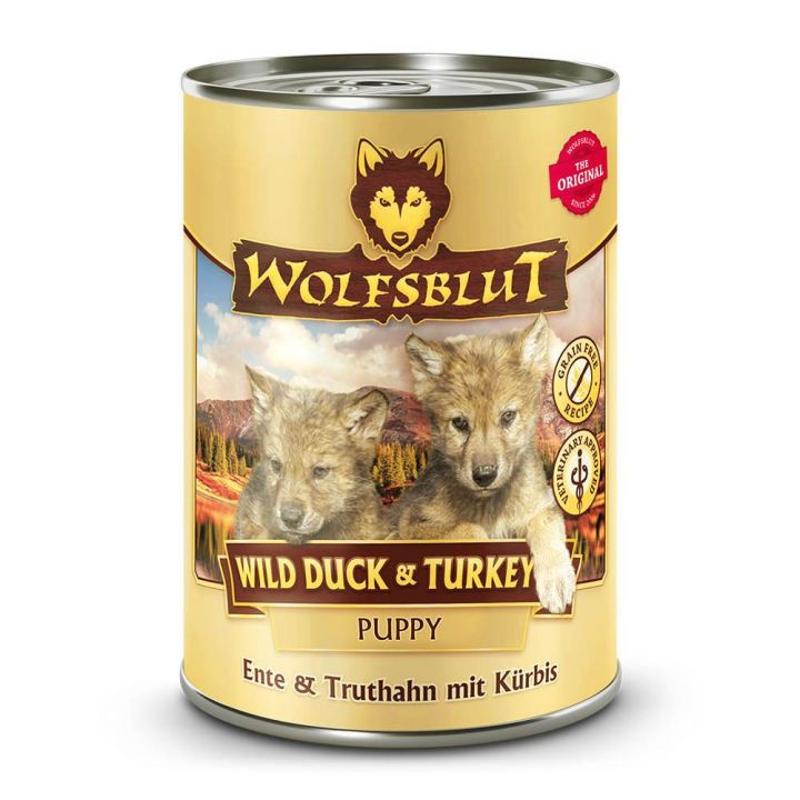 petspremium Wolfsblut Wild Duck & Turkey - Truthahn & Ente Puppy Nassfutter 6 x 395 g