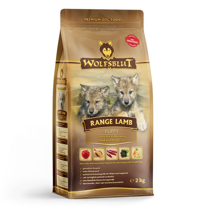 petspremium Wolfsblut Range Lamb - Lamm und Vollkornreis Puppy Trockenfutter 2 kg