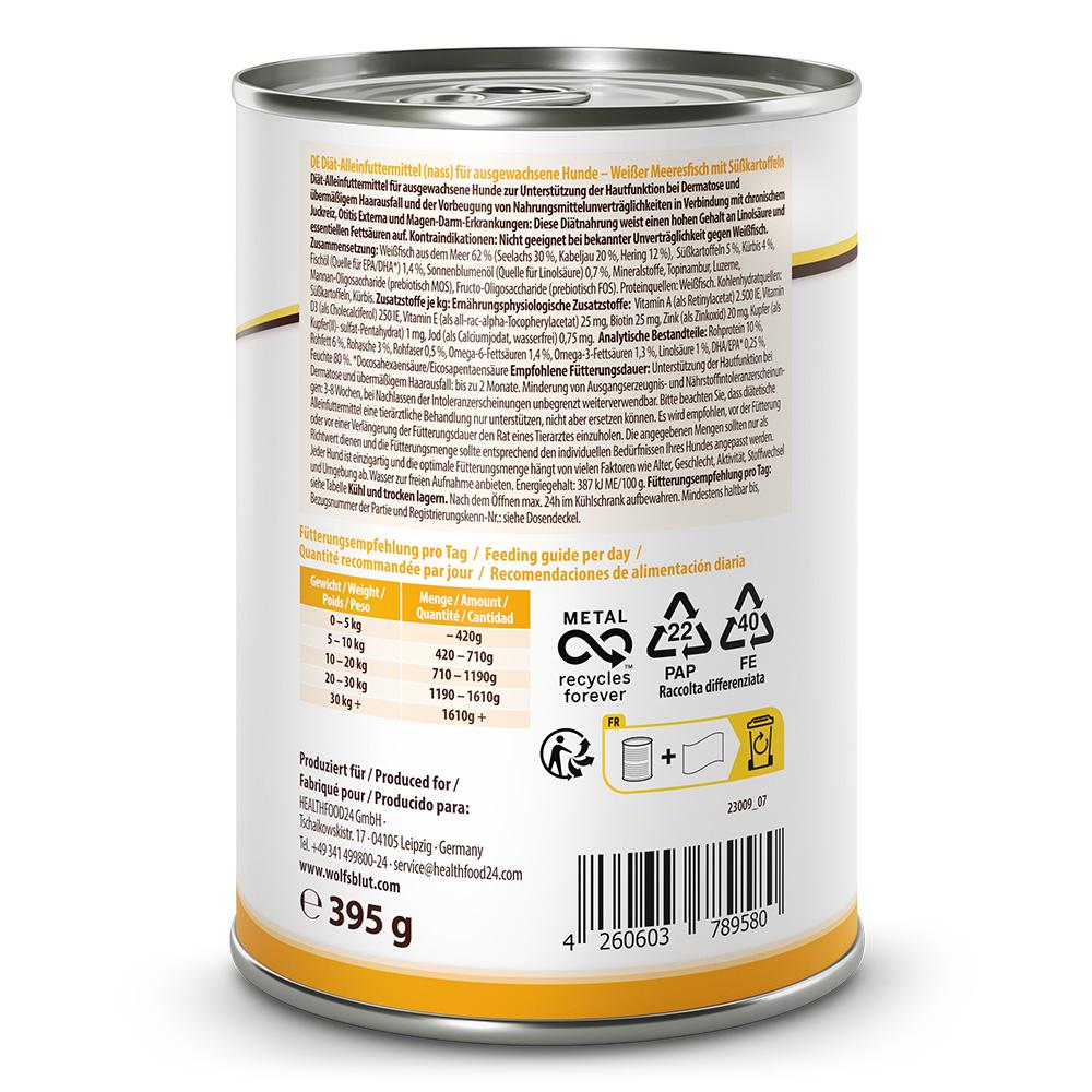 petspremium Wolfsblut Skin VetLine Nassfutter 6 x 395 g Limitierter Zeitrabatt