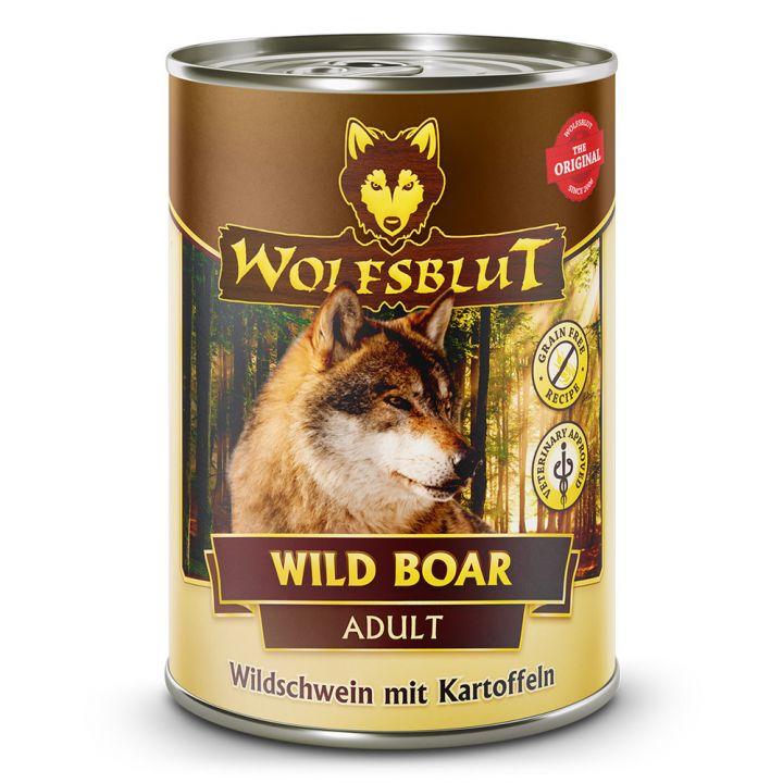 petspremium Wolfsblut Wild Boar - Wildschwein mit Kartoffeln Adult Nassfutter 6 x 395 g