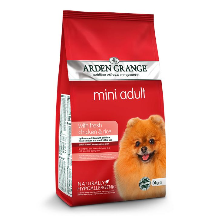 petspremium Arden Grange Mini Adult mit frischem Huhn & Reis Trockenfutter 6 kg