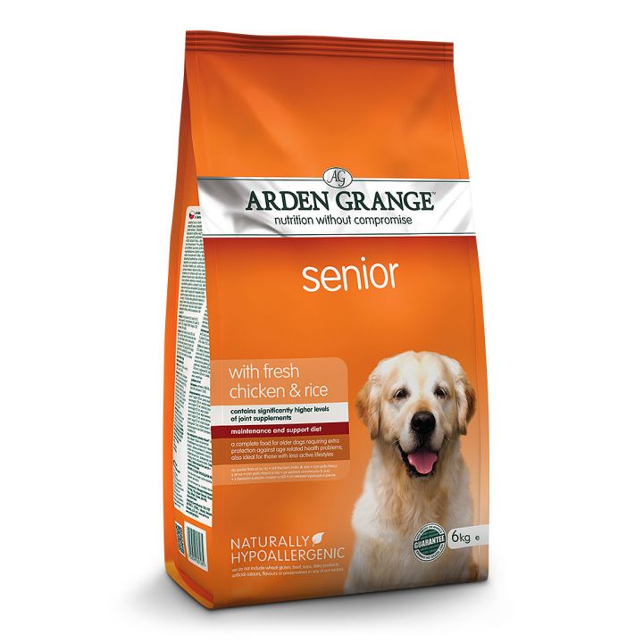 petspremium Arden Grange Senior mit frischem Huhn & Reis Trockenfutter 6 kg