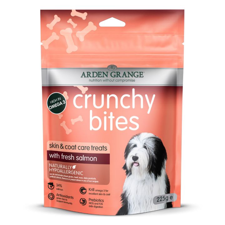petspremium Arden Grange Crunchy Bites mit frischem Lachs Snack 10 x 225 g
