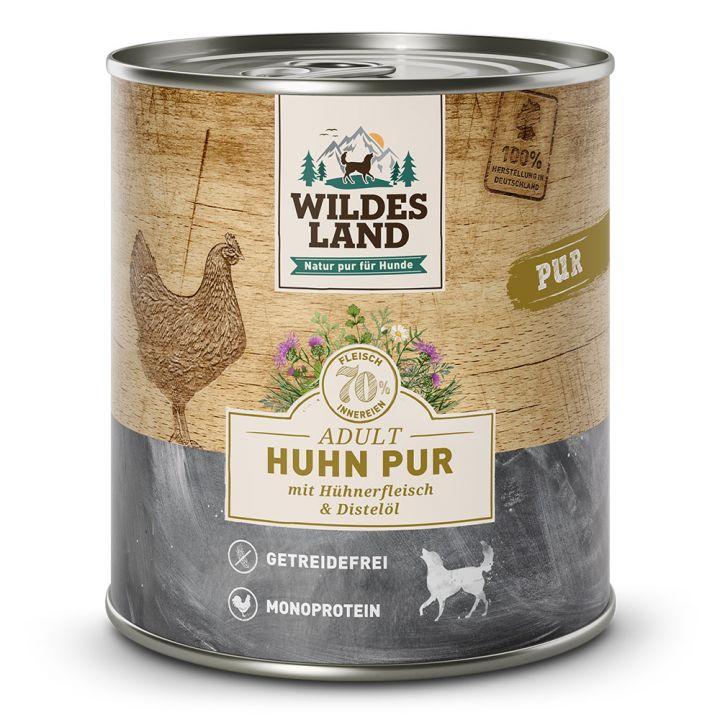 petspremium Wildes Land Huhn mit Distelöl PUR Adult Nassfutter 6 x 800 g