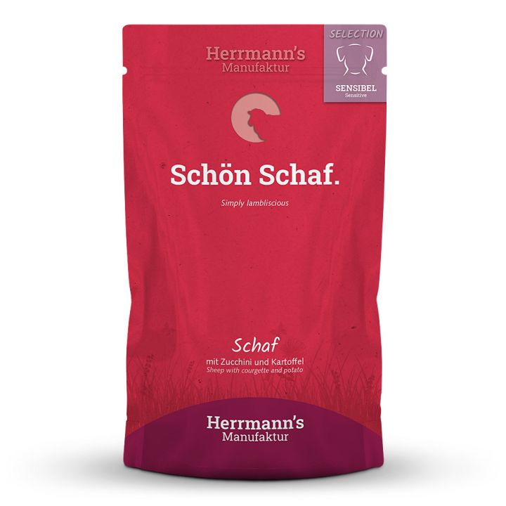 petspremium Herrmann's Schaf mit Zucchini und Kartoffeln Selection Sensible Nassfutter 30 x 150 g