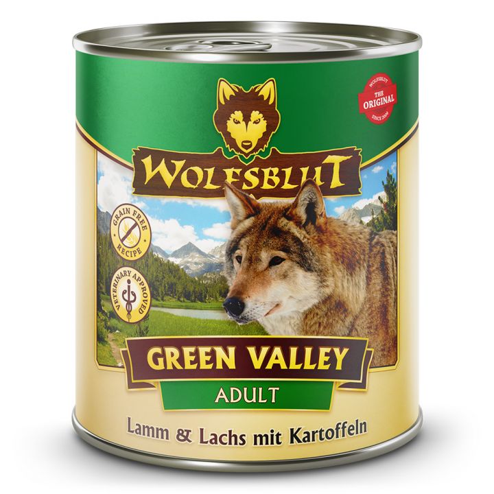petspremium Wolfsblut Green Valley - Lamm & Lachs mit Kartoffeln Adult Nassfutter 6 x 800 g