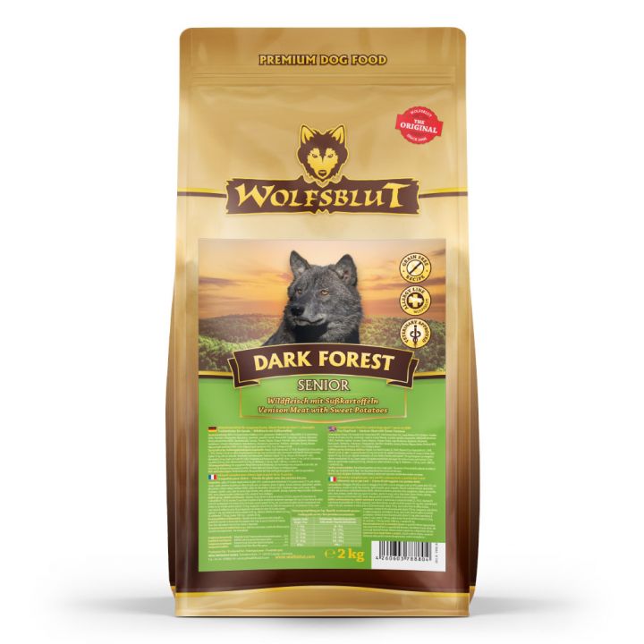 petspremium Wolfsblut Dark Forest - Wild und Süßkartoffel Senior Trockenfutter 3 x 2 kg