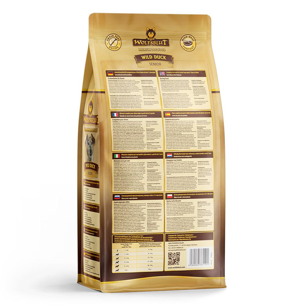 petspremium Wolfsblut Wild Duck - Ente und Kartoffel Senior Trockenfutter 2 kg Tiefpreis