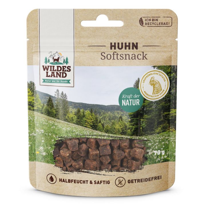 petspremium Wildes Land Huhn Softsnack Snack 8 x 70 g Begrenzte Freigabe