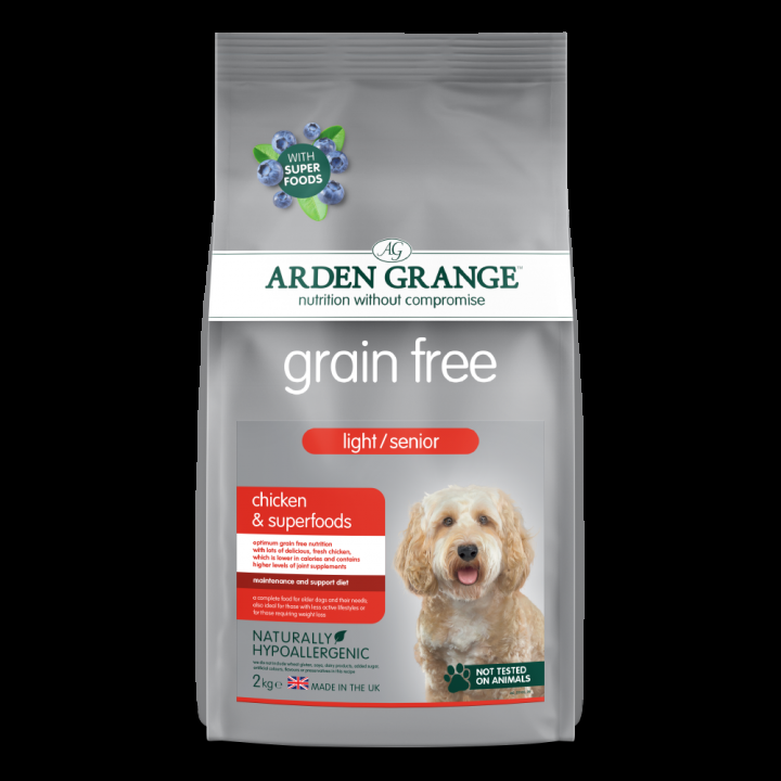 petspremium Arden Grange Light/Senior Huhn & Superfoods Grainfree Trockenfutter 4 x 2 kg