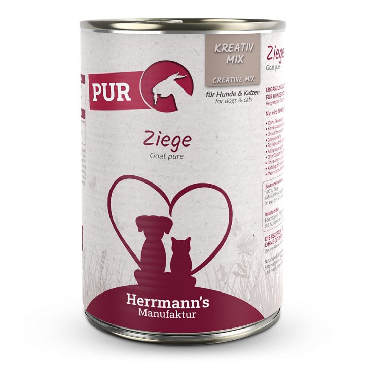 petspremium Herrmann's Kreativ-Mix Ziege Reinfleisch 6 x 400 g Bis zu 65% Rabatt