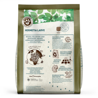 petspremium Wildes Land PAWPRINT INSECT Hermetia Larve mit Kartoffeln Erbsen und Wildkräutern Adult Trockenfutter 1 kg Fabrikladen