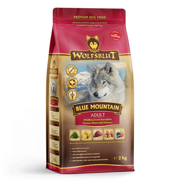 petspremium Wolfsblut Blue Mountain - Wildfleisch mit Kartoffeln Adult Trockenfutter 3 x 2 kg