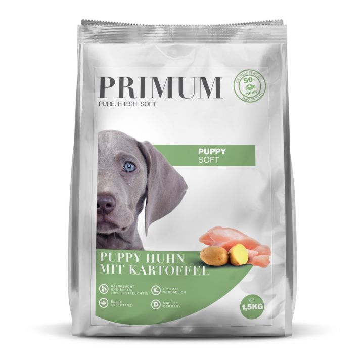 petspremium Primum Puppy Huhn mit Kartoffel Soft Trockenfutter 1 5 kg