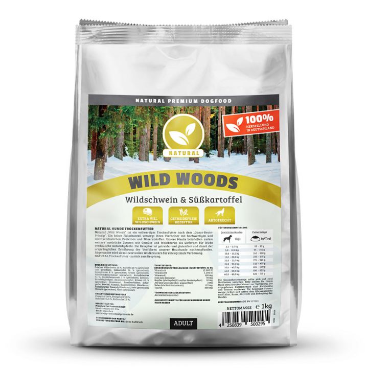 petspremium Natural Wild Woods Trockenfutter 1 kg
