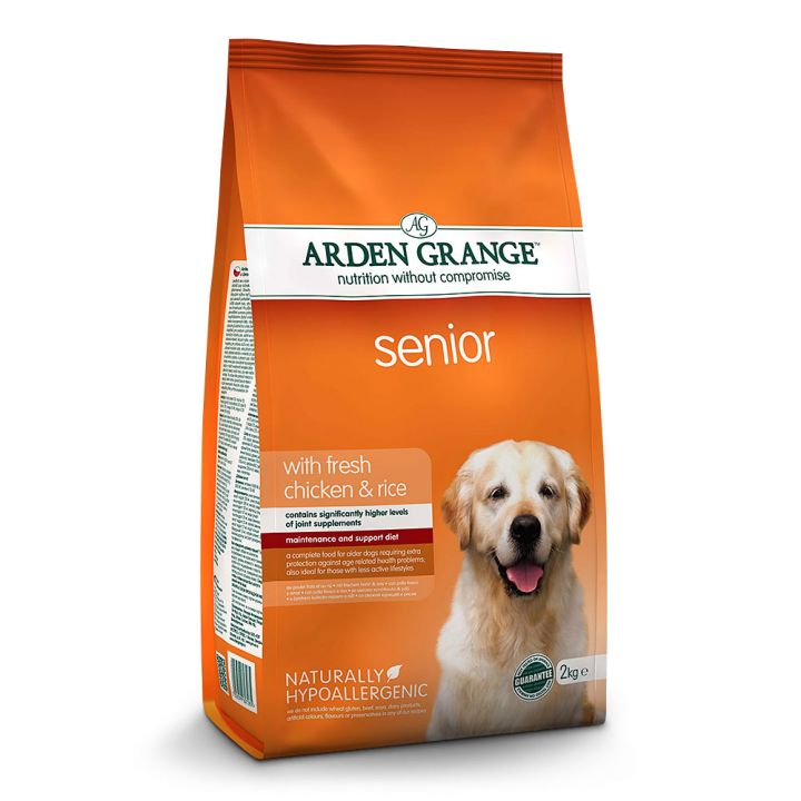 petspremium Arden Grange Senior mit frischem Huhn & Reis Trockenfutter 4 x 2 kg