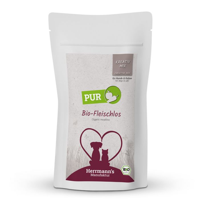 petspremium Herrmann's Bio Fleischlos Kreativ-Mix Ergänzung Nassfutter 15 x 150 g