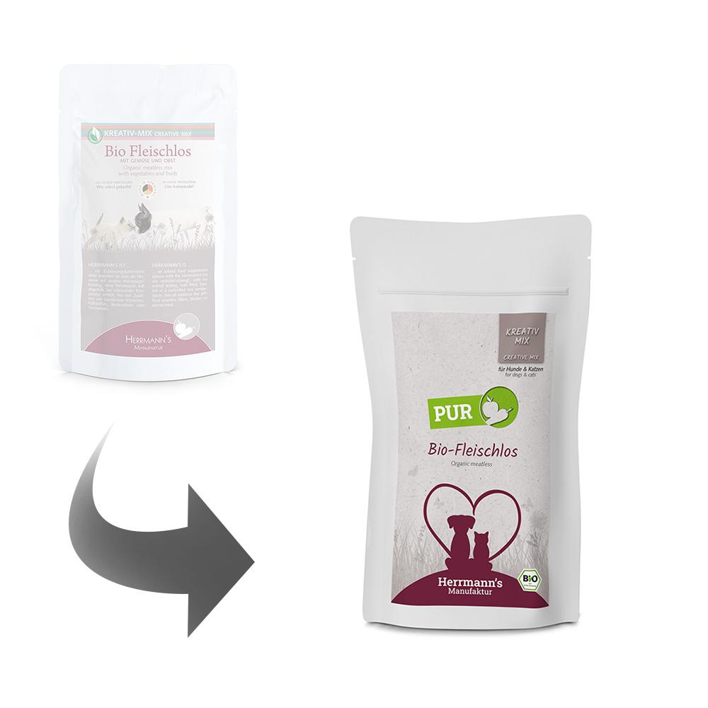 petspremium Herrmann's Bio Fleischlos Kreativ-Mix Ergänzung Nassfutter 15 x 150 g Fabrik Onlineshop