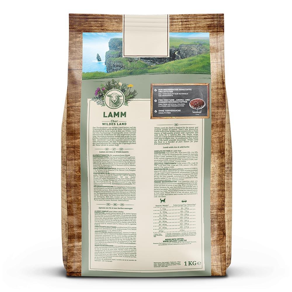 petspremium Wildes Land Lamm mit Reis und Wildkräutern Classic Adult Trockenfutter 4 x 1 kg Fabrikpreis