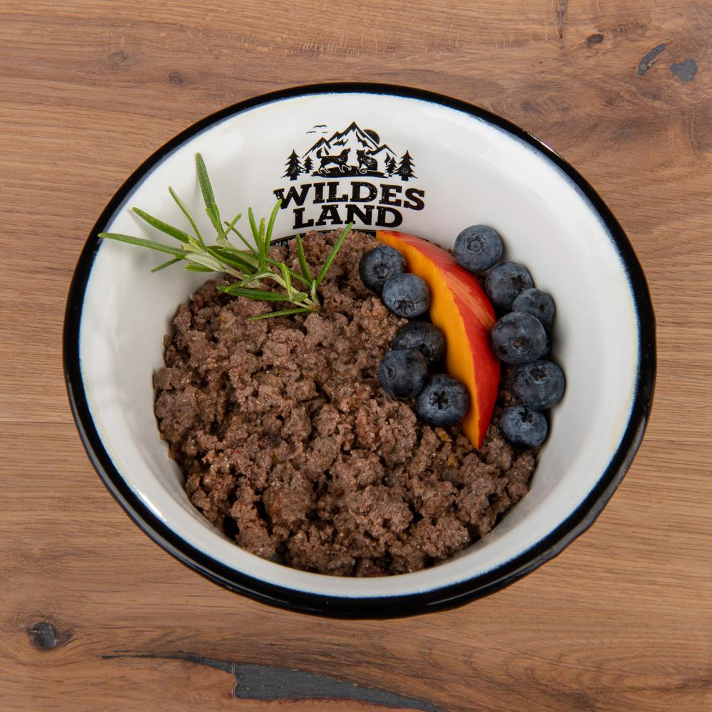 petspremium Wildes Land Ziege mit Kürbis Blaubeeren Wildkräutern und Distelöl Classic Adult Nassfutter 6 x 400 g Sonderangebot