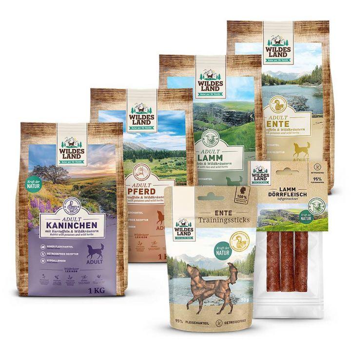 petspremium Wildes Land Probierpaket Trockenfutter Classic Adult Trockenfutter 1 Paket