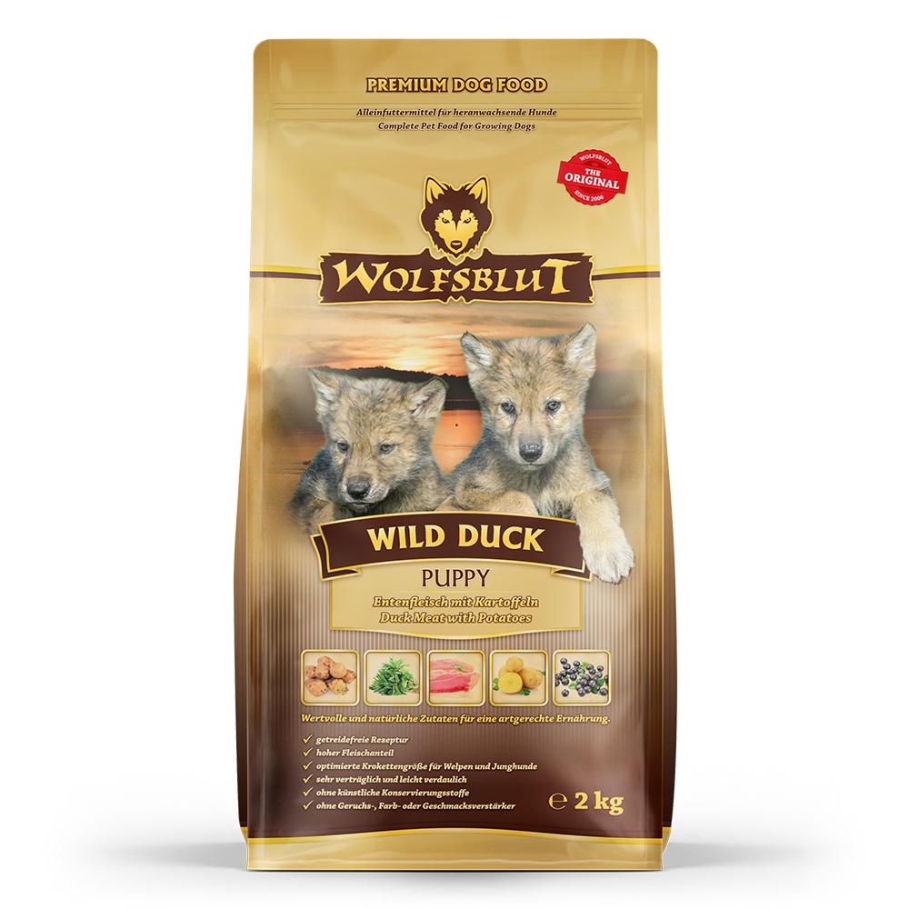 petspremium Wolfsblut Wild Duck - Ente und Kartoffel Puppy Trockenfutter 3 x 2 kg Muttertagsangebot