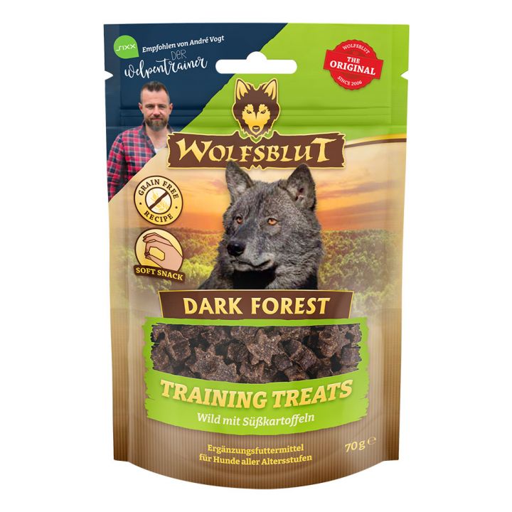 petspremium Wolfsblut Dark Forest - Wild und Süßkartoffel Training Treats Snack 70 g