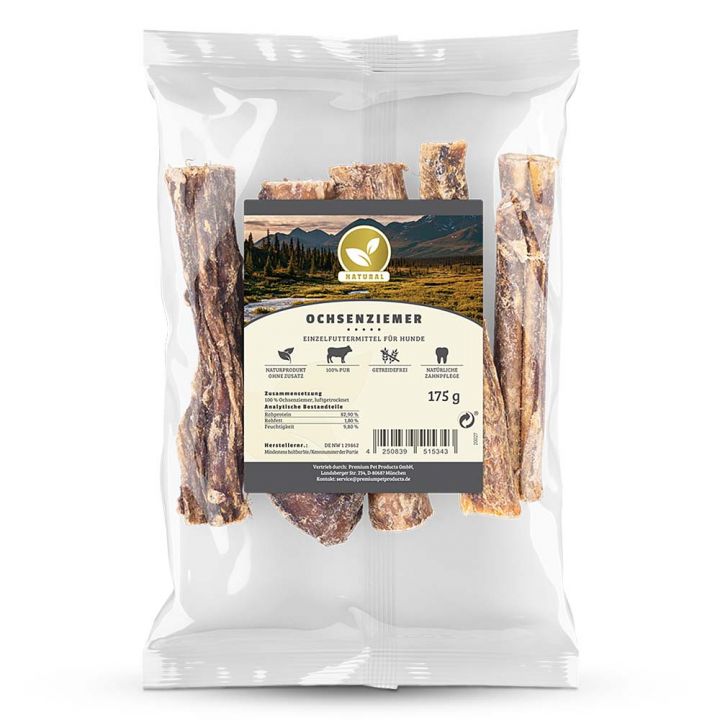 petspremium Natural Ochsenziemer Snack 175 g