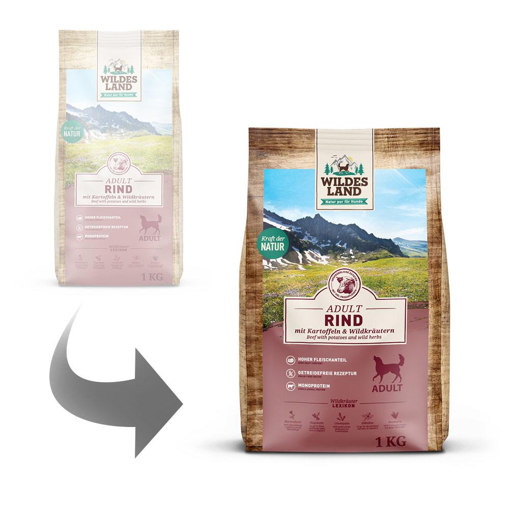 petspremium Wildes Land Rind mit Kartoffeln und Wildkräutern Classic Adult Trockenfutter 4 x 1 kg Wochenangebot