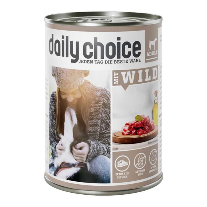 petspremium daily choice mit Wild Nassfutter 6 x 400 g