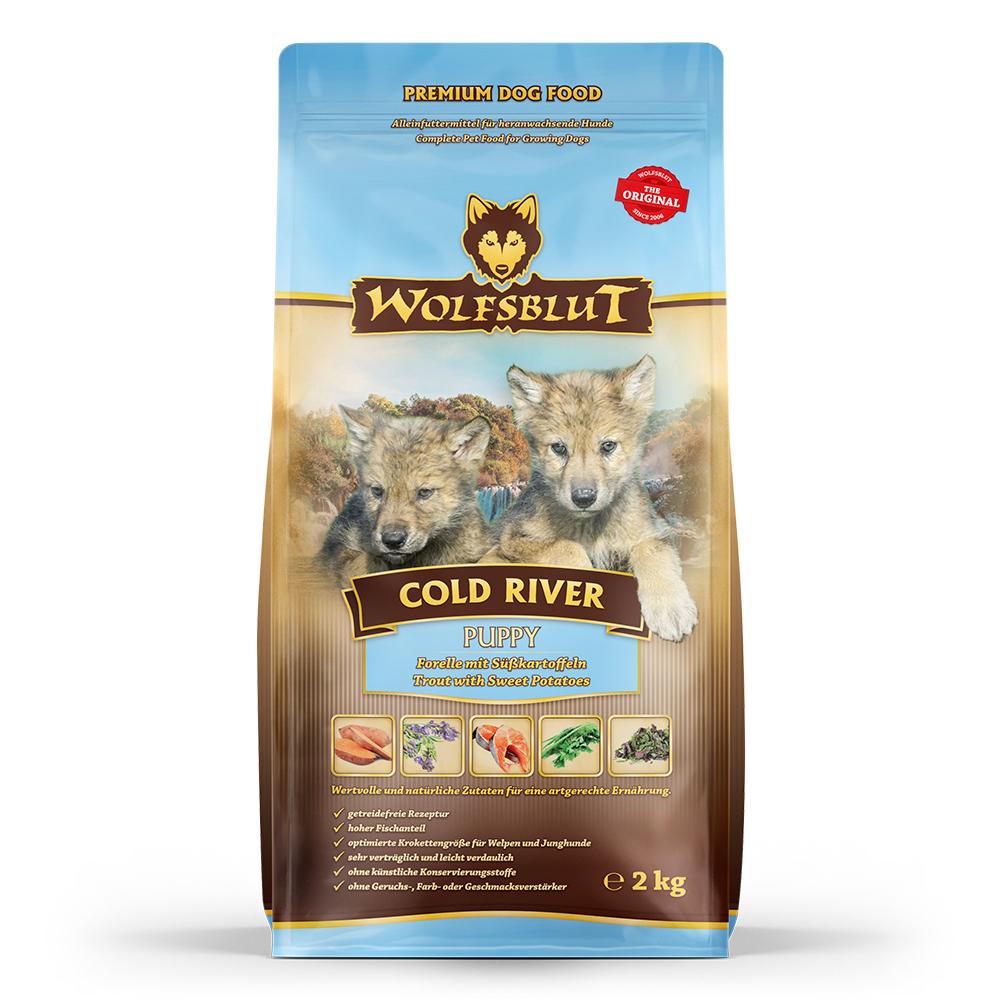 petspremium Wolfsblut Cold River - Forelle und Süßkartoffel Puppy Trockenfutter 2 kg Riesige Rabatte