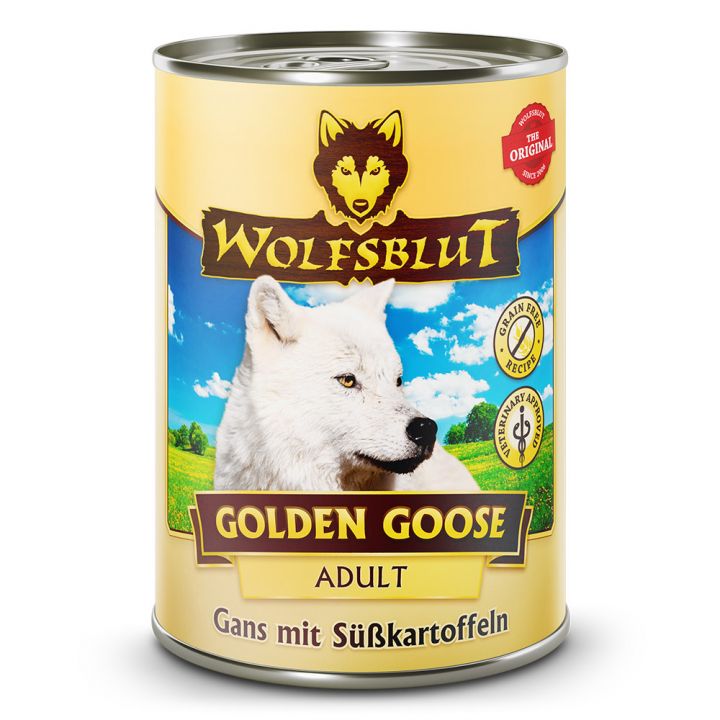 petspremium Wolfsblut Golden Goose - Gans mit Süßkartoffeln Adult Nassfutter 6 x 395 g