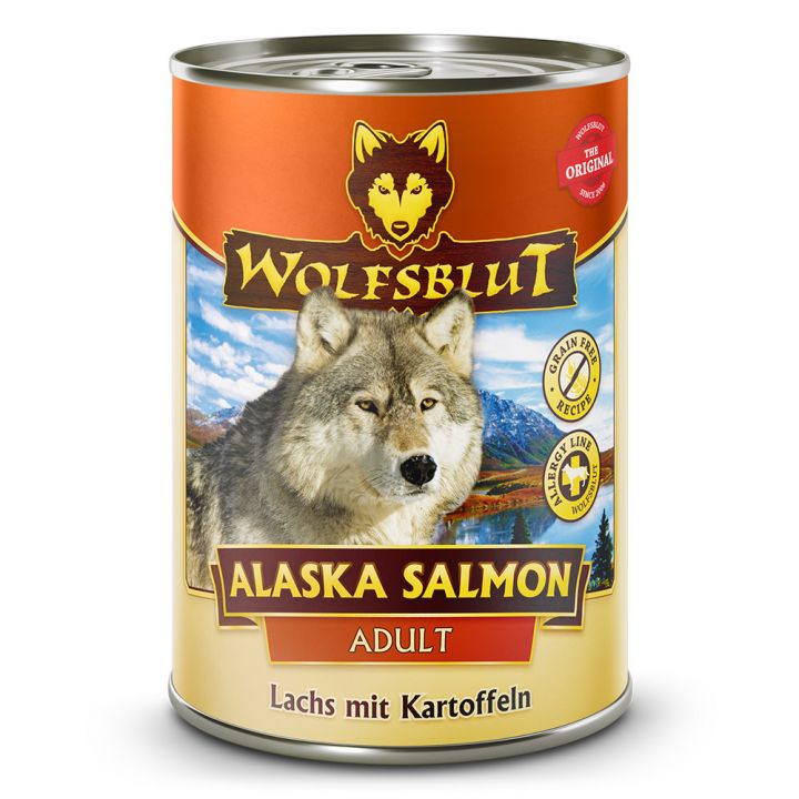 petspremium Wolfsblut Alaska Salmon - Lachs mit Kartoffeln Adult Nassfutter 6 x 395 g