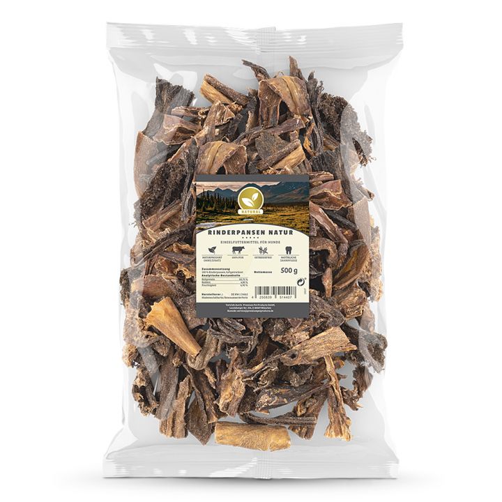 petspremium Natural Rinderpansen grün/Natur Snack 500 g