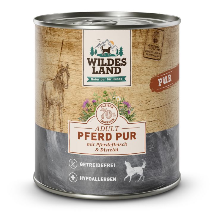 petspremium Wildes Land Pferd mit Distelöl 6 x 800 g