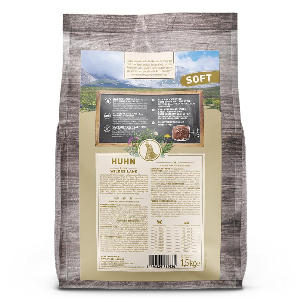 petspremium Wildes Land Huhn mit Reis und Wildkräutern Soft Adult Trockenfutter 1 5 kg Fabrik Onlineshop