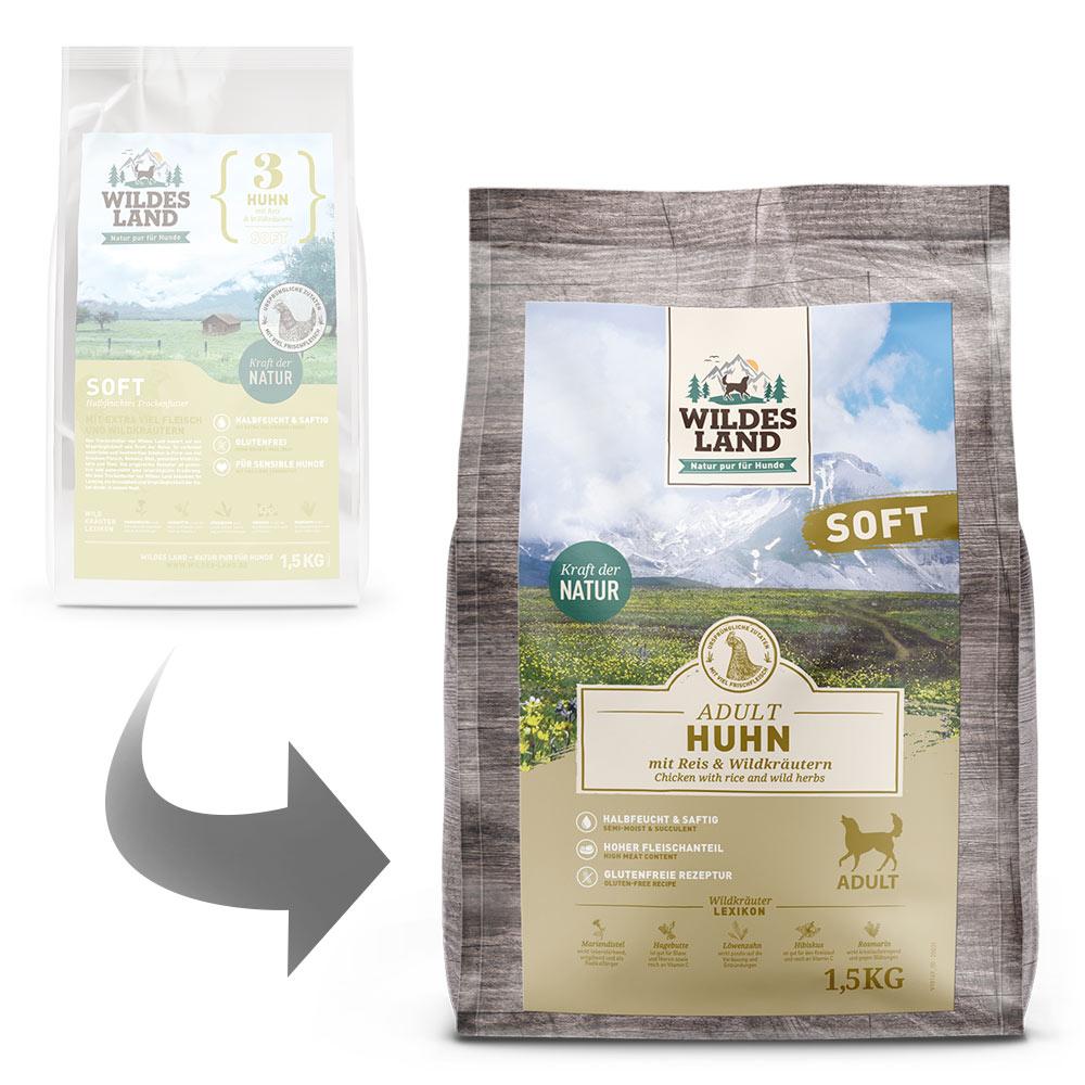 petspremium Wildes Land Huhn mit Reis und Wildkräutern Soft Adult Trockenfutter 1 5 kg Fabrik Onlineshop