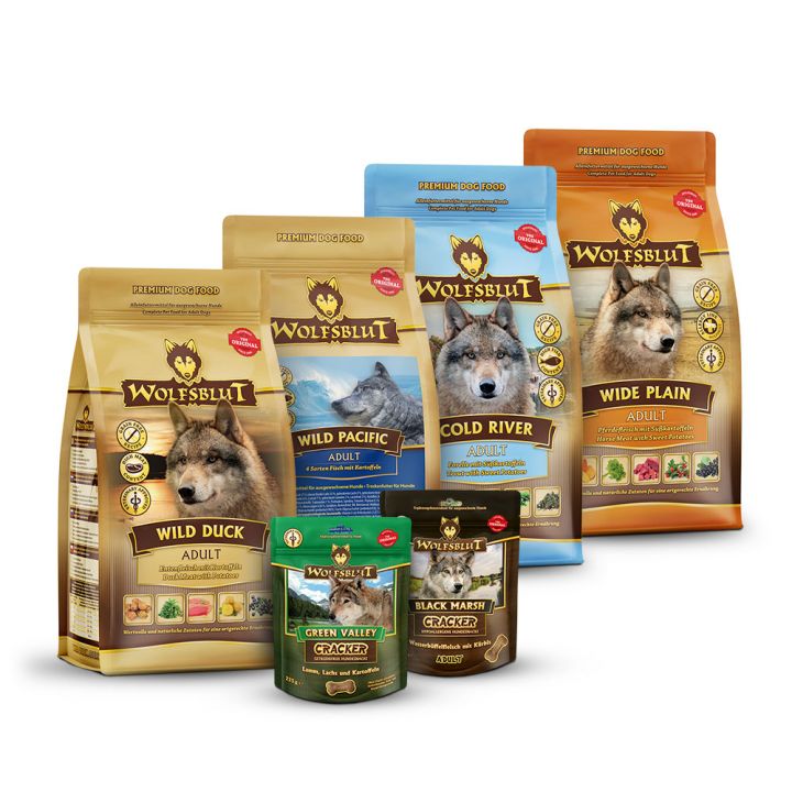 petspremium Wolfsblut Probierpaket Trockenfutter Adult Trockenfutter 1 Paket