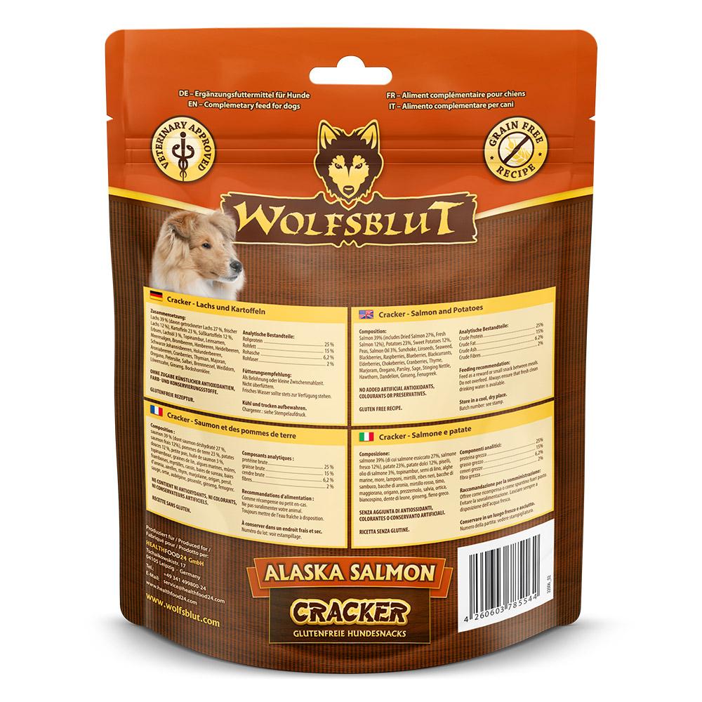 petspremium Wolfsblut Alaska Salmon Cracker Snack 6 x 225 g Flash Sale