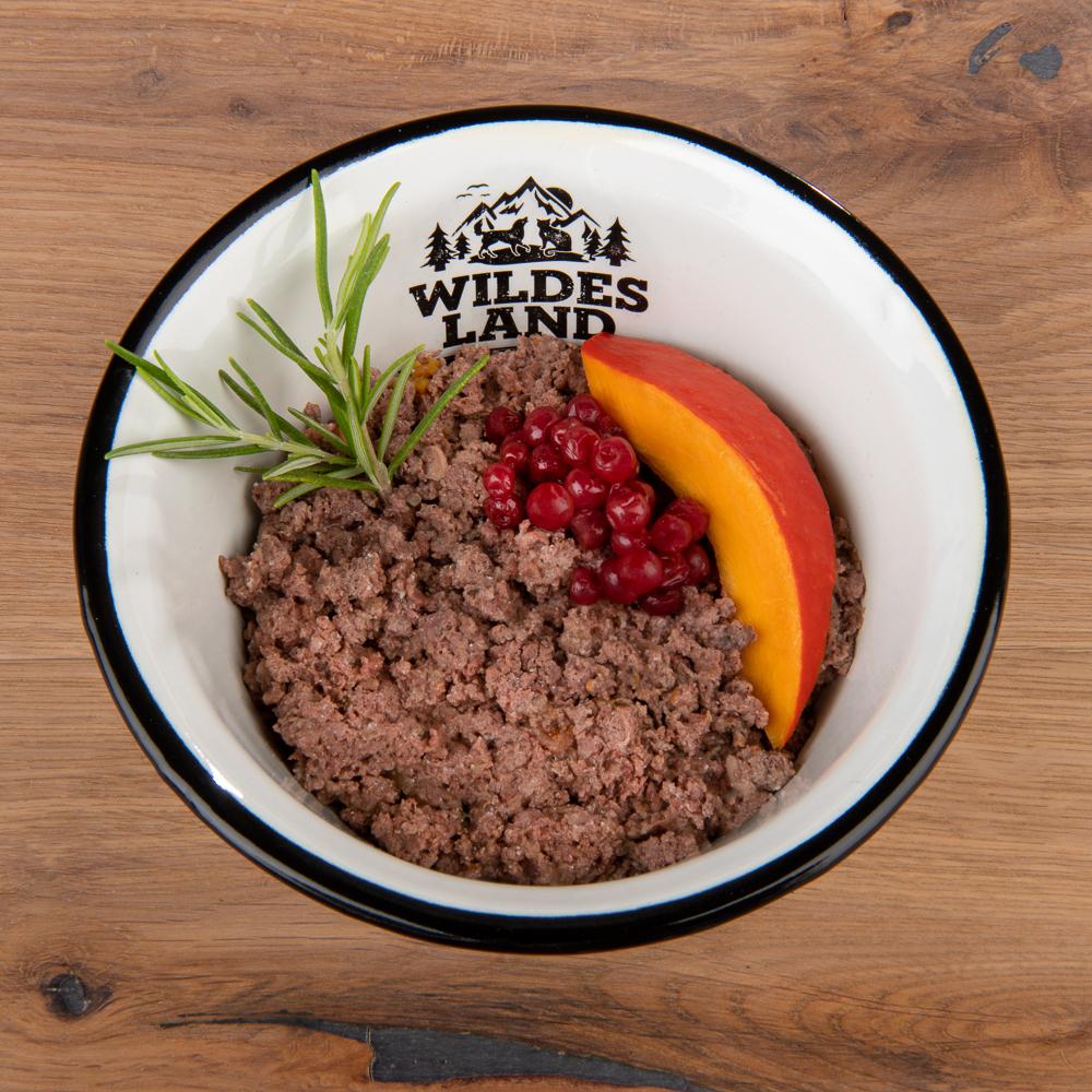 petspremium Wildes Land Wild mit Kürbis Preiselbeeren Wildkräutern und Distelöl Classic Adult Nassfutter 8 x 150 g VIP-Rabatte