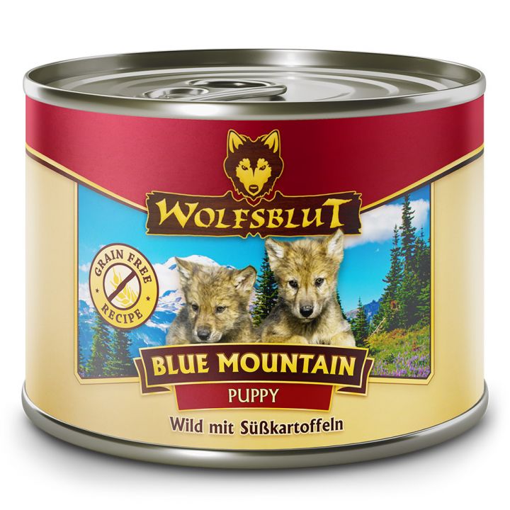 petspremium Wolfsblut Blue Mountain - Wild mit Süßkartoffeln Puppy Nassfutter 6 x 200 g Wochenangebot
