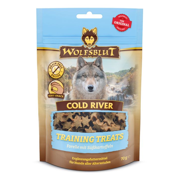 petspremium Wolfsblut Cold River - Forelle mit Süßkartoffel Training Treats Snack 70 g