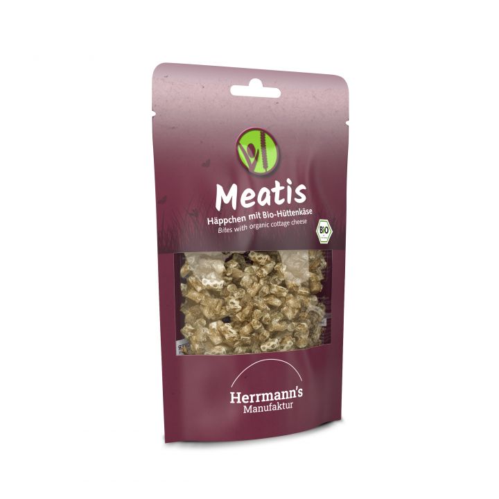 petspremium Herrmann's Bio Hüttenkäse Meatis Snack 80 g