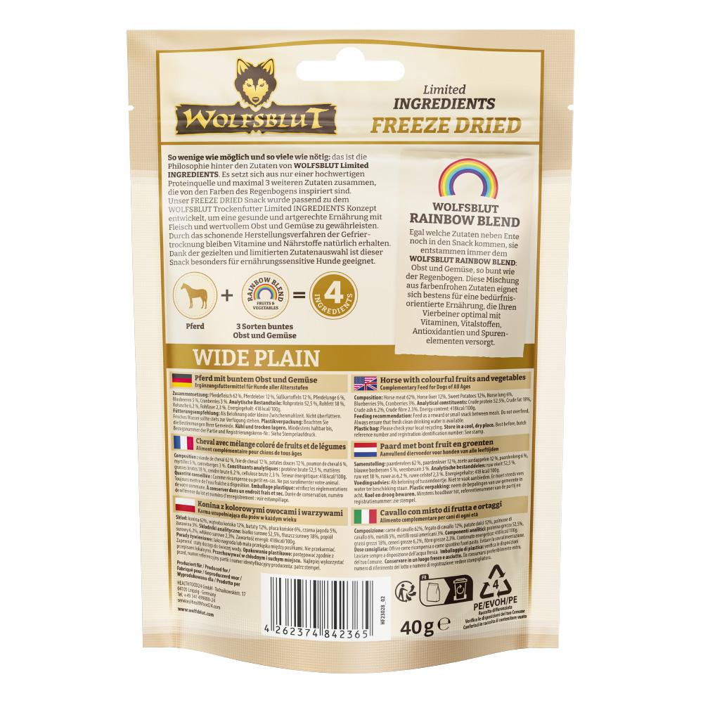 petspremium Wolfsblut Limited INGREDIENTS Wide Plain 40 g Im Verkauf