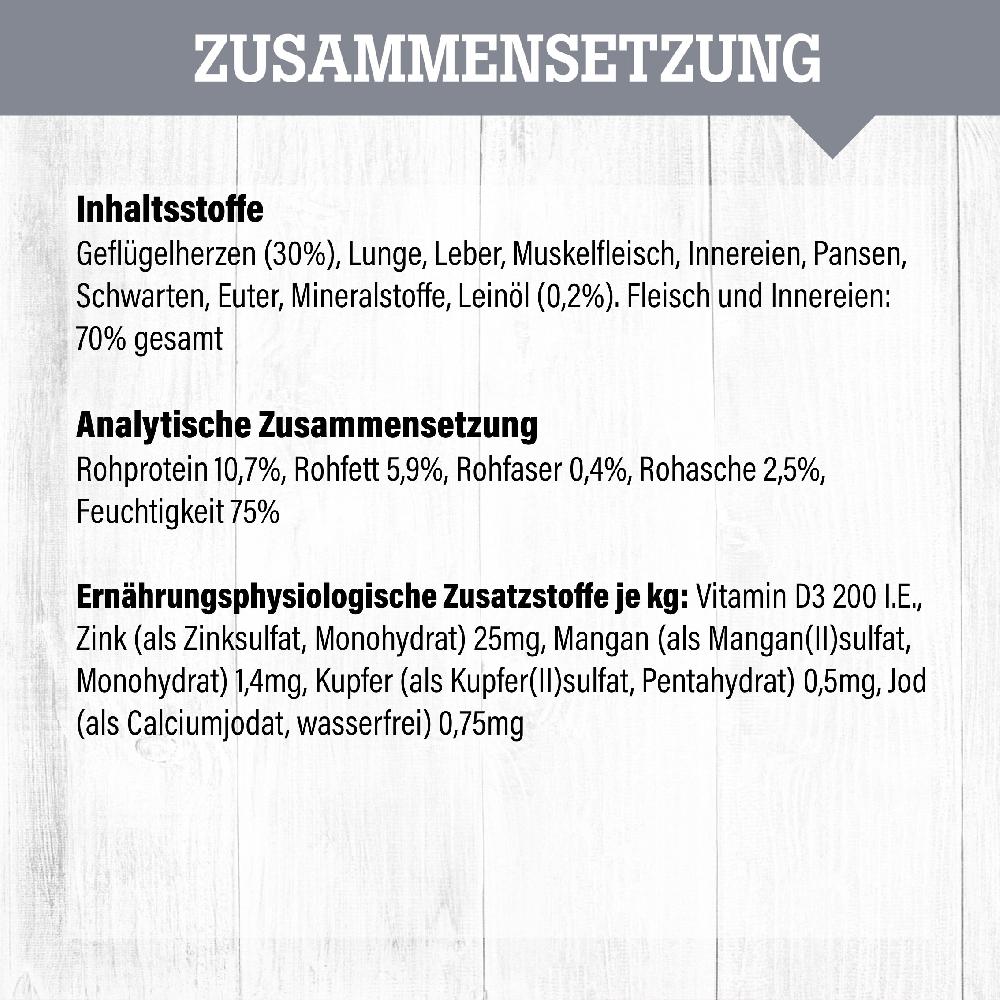 petspremium daily choice mit Geflügelherzen Nassfutter 6 x 400 g Verkauf